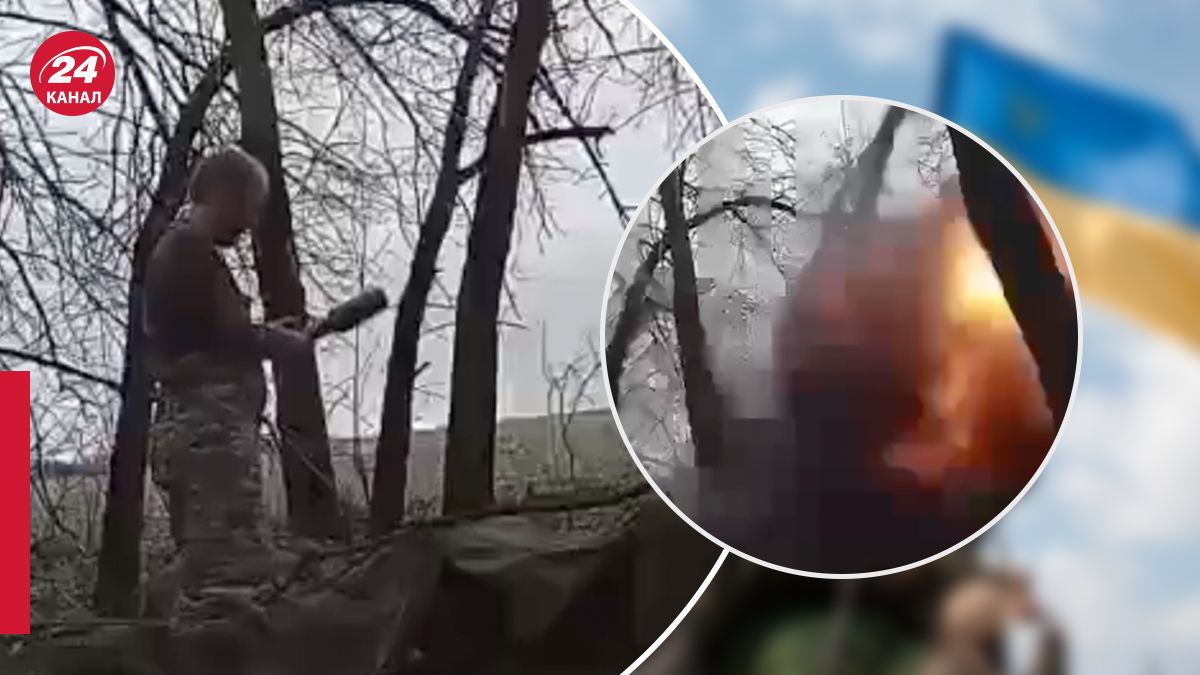 Російський військовий невдало кинув гранату Російський військовий невдало кинув гранату