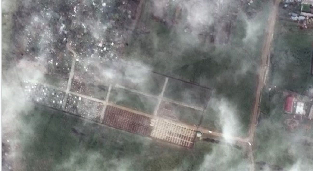 Появились свежие спутниковые фото кладбища вагнеровцев Появились свежие спутниковые фото кладбища вагнеровцев