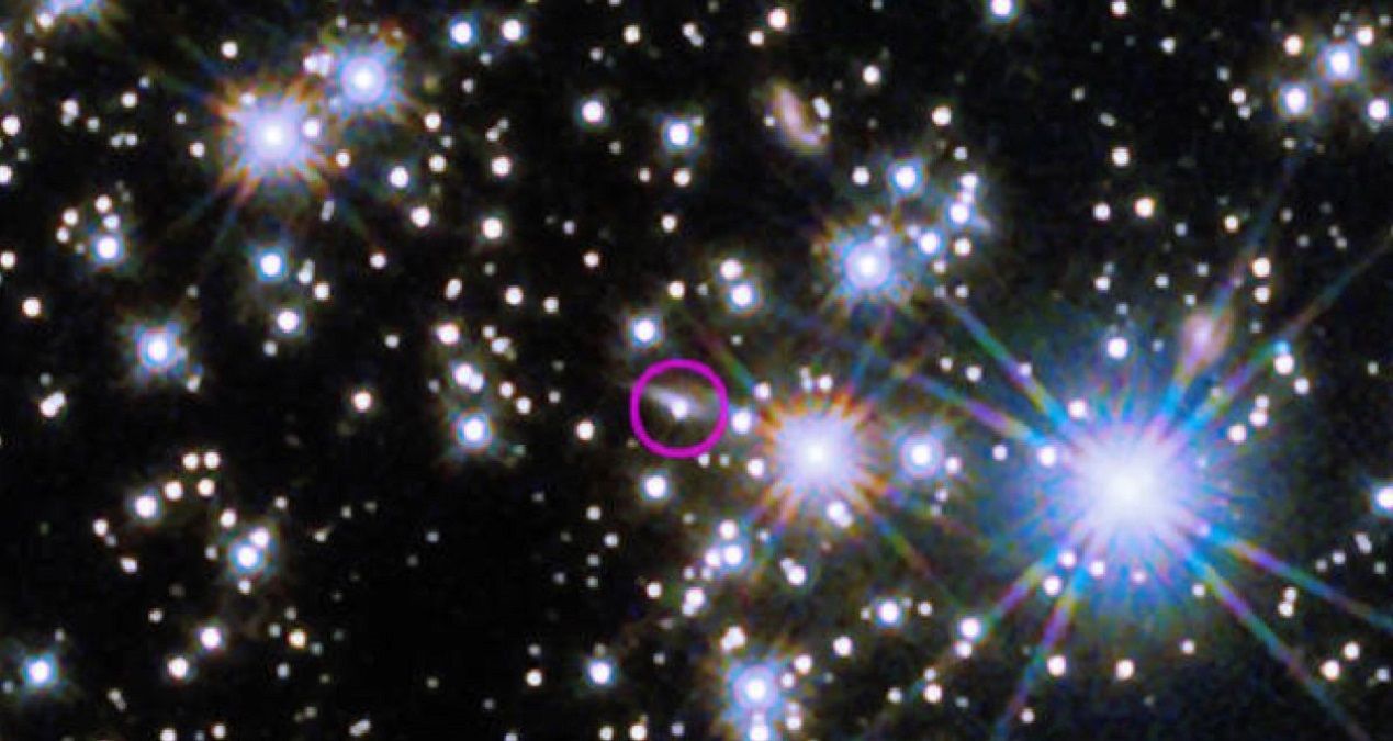 Вспышка зафиксирована телескопом Габбл