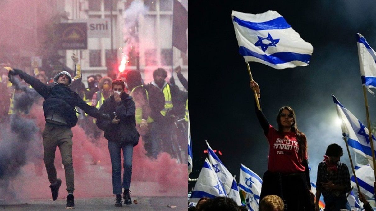 Протести у Франції й Ізраїлі – що спільного та відмінного - 24 Канал