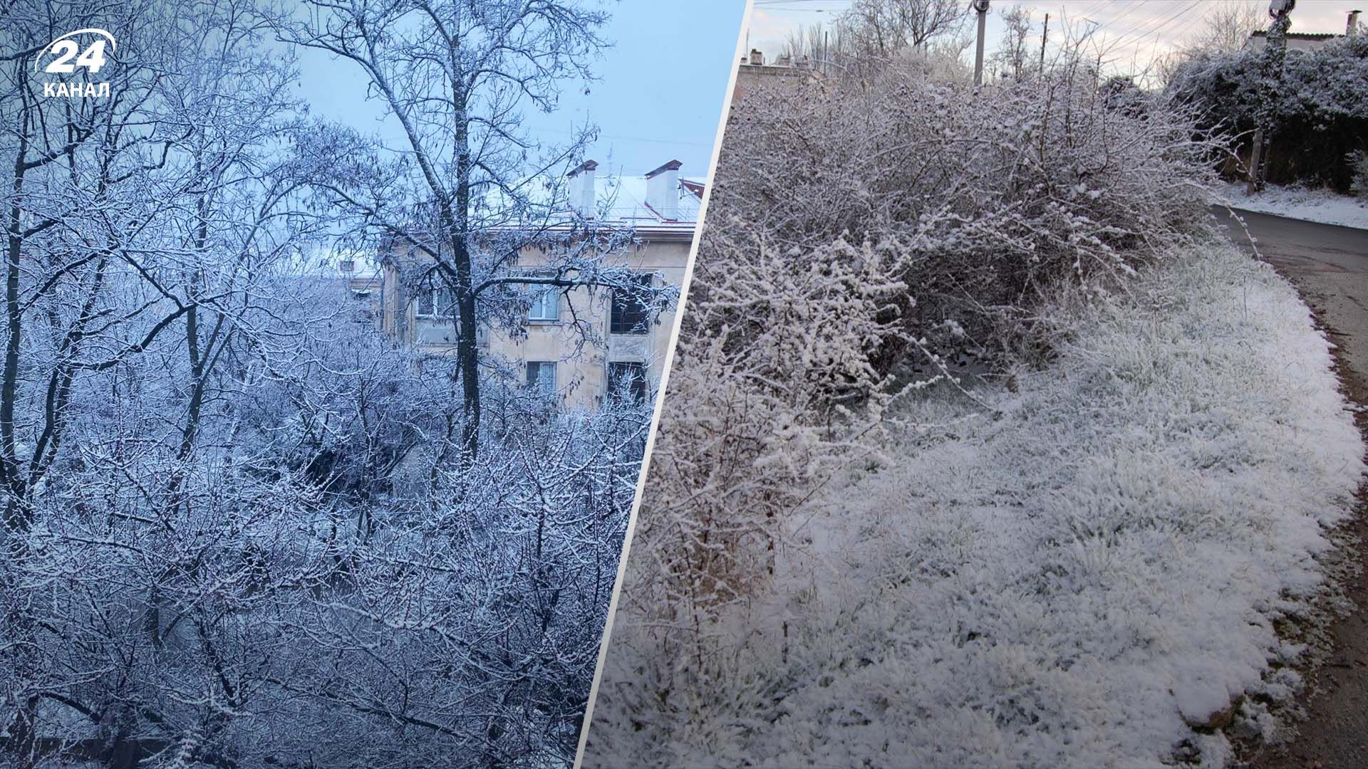 У Криму випав сніг