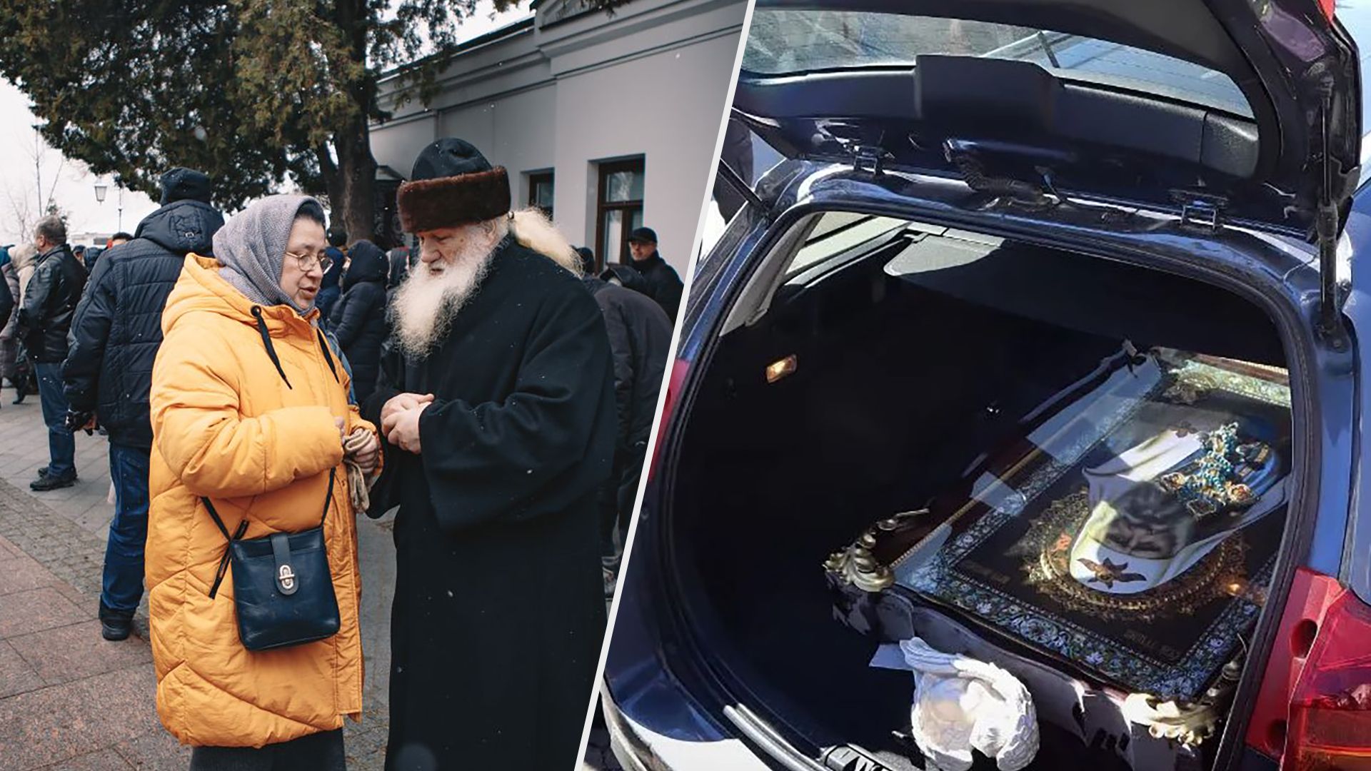 Киево-Печерская лавра 30 марта 2023 года - монахи пытались вывезти икону