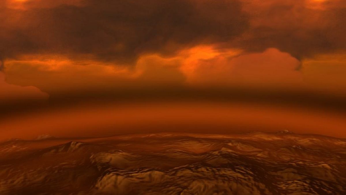 Атмосфера венери (ілюстративне фото) Атмосфера венери (ілюстративне фото)