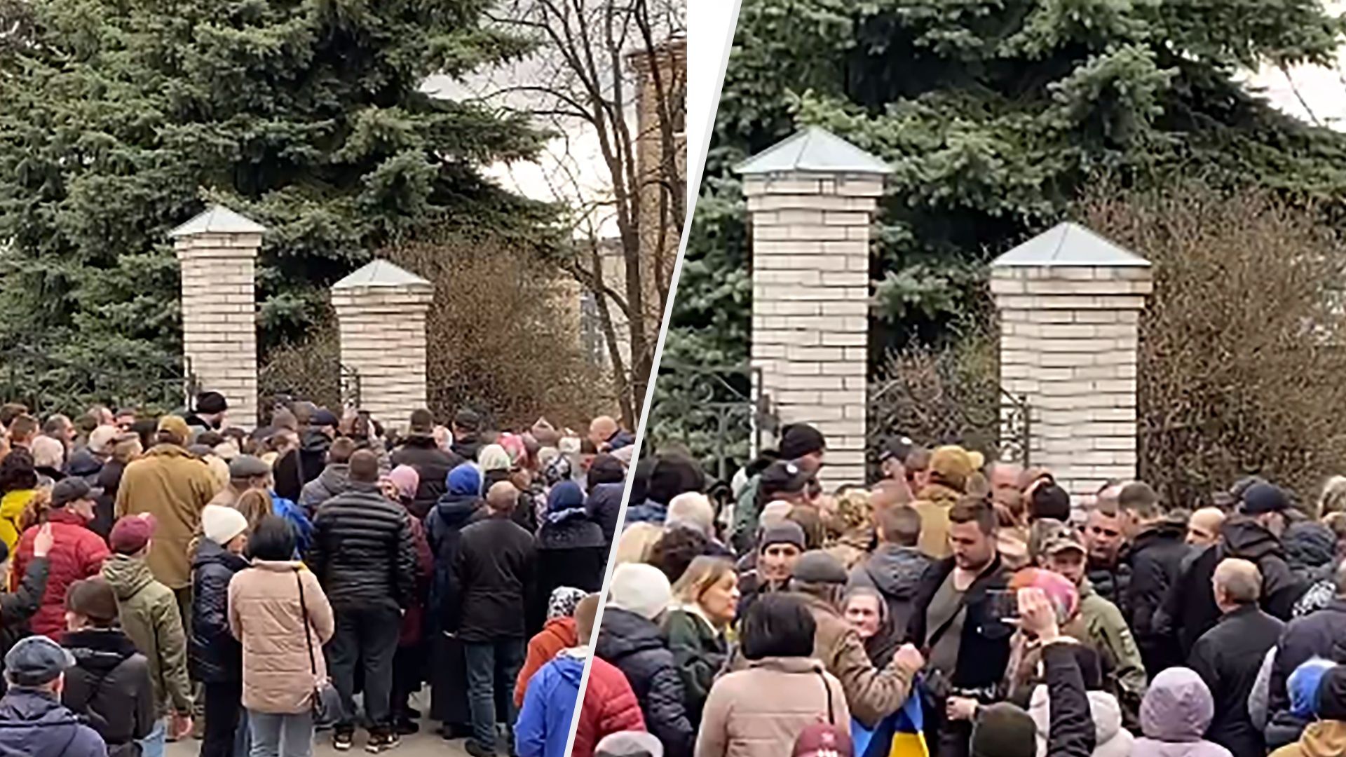 Избиение военного в Хмельницком: в сети сообщают о первых столкновениях возле храма - 24 Канал Избиение военного в Хмельницком: в сети сообщают о первых столкновениях возле храма - 24 Канал