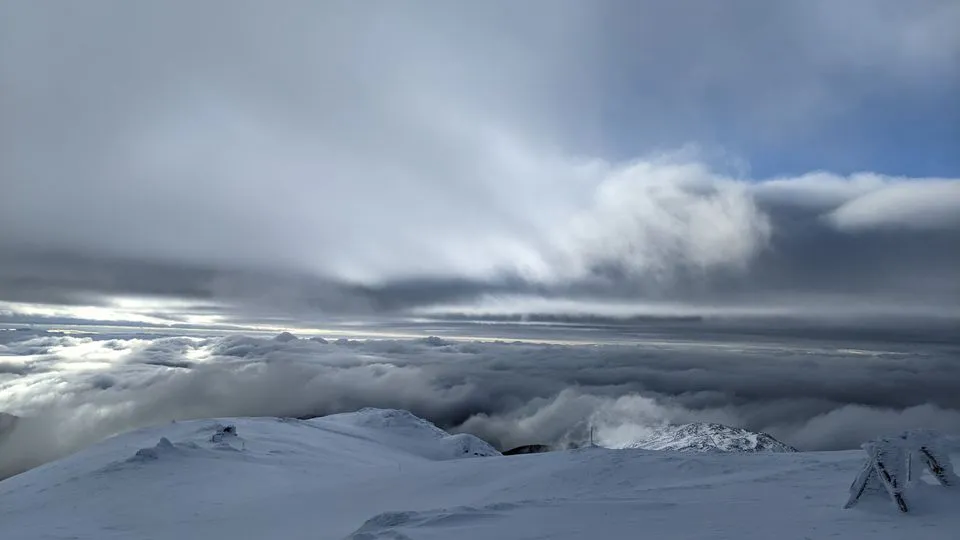 в Карпатах снег