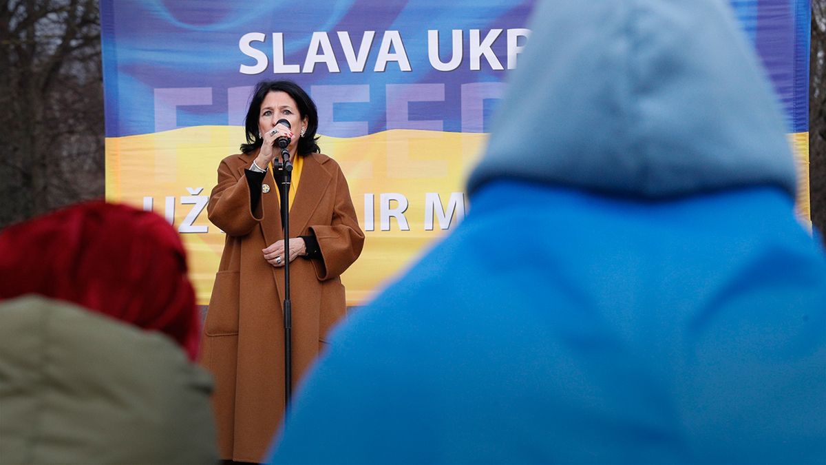 Президент Грузии обратилась к украинцам - 24 Канал Президент Грузии обратилась к украинцам - 24 Канал