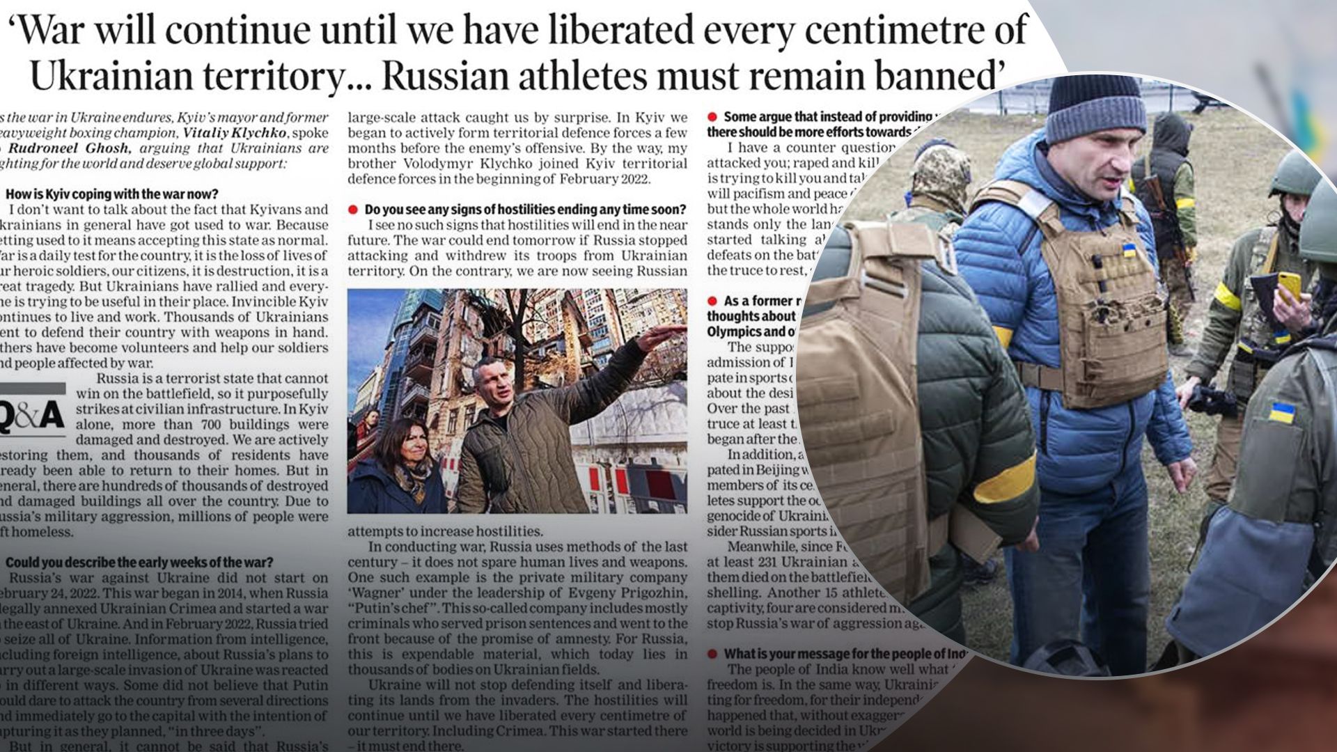 Кличко дав інтерв’ю The Times of India Кличко дав інтерв’ю The Times of India