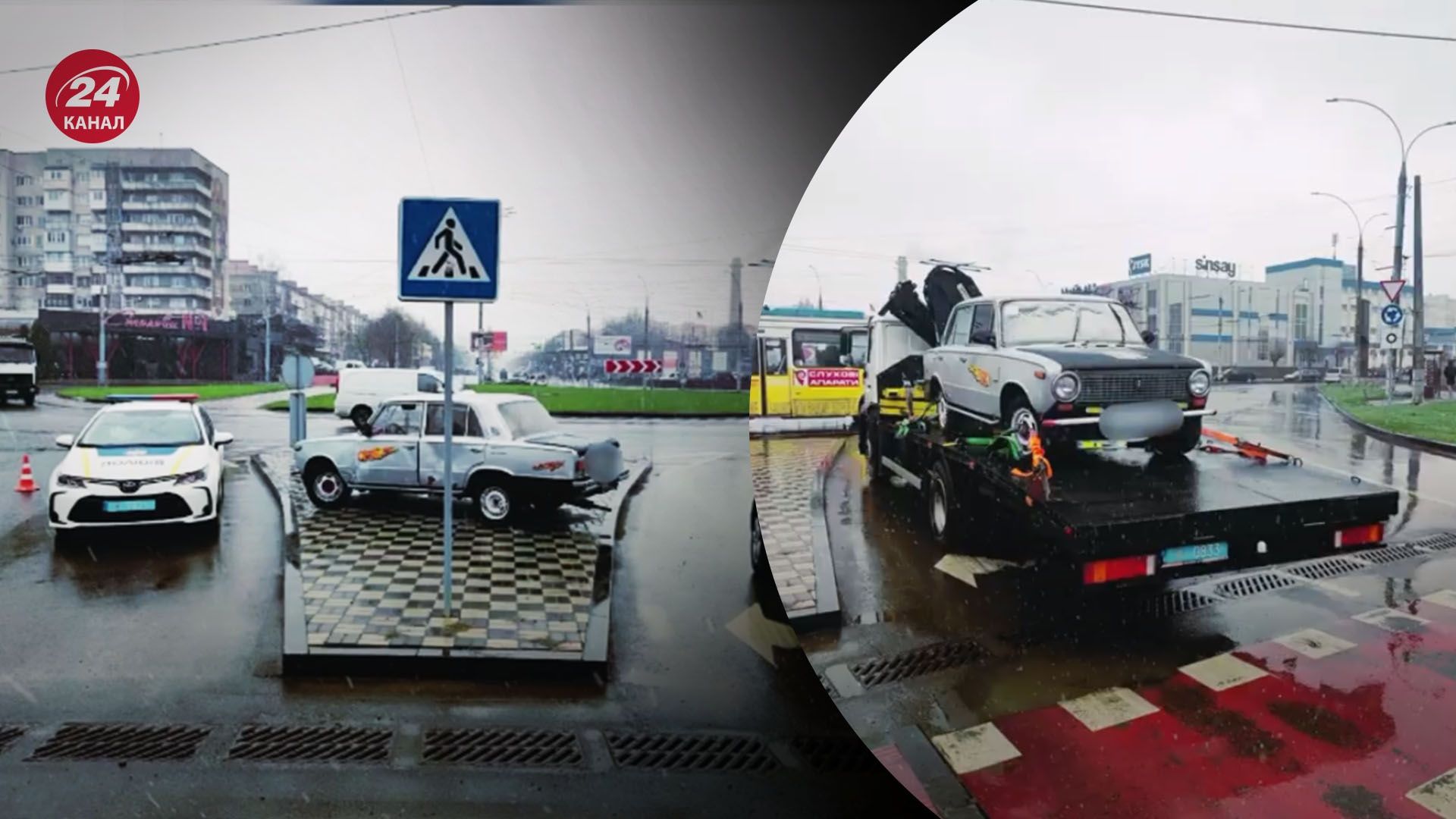 В Черновцах эвакуировали брошенное авто В Черновцах эвакуировали брошенное авто
