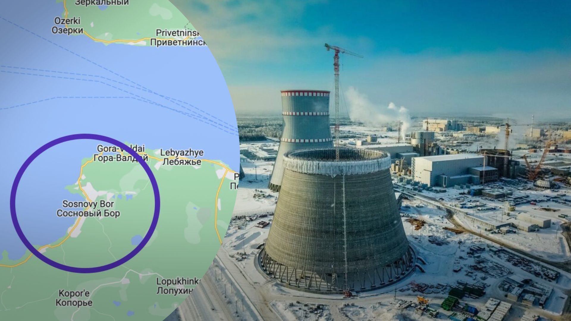 Россиянам видится воздушный шар над Ленинградской АЭС