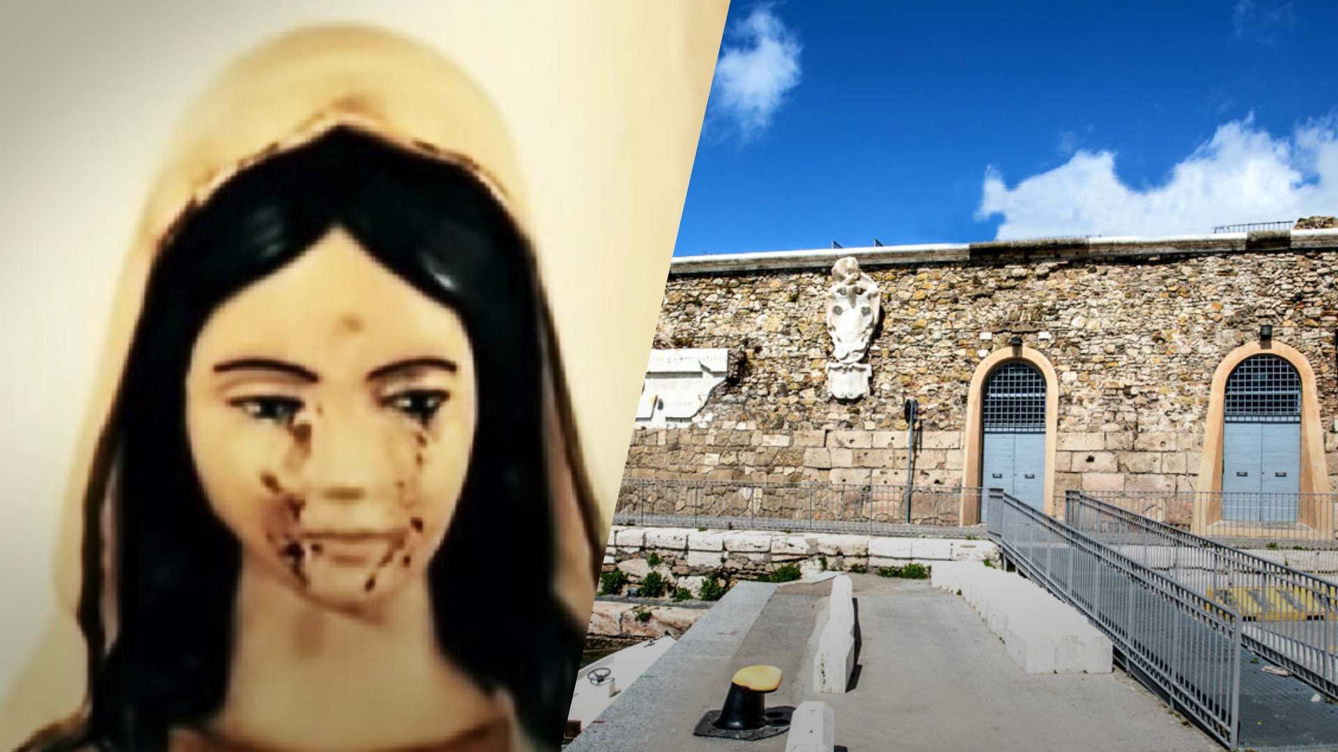 В Италии статуя Девы Марии плачет слезами – это свиная кровь