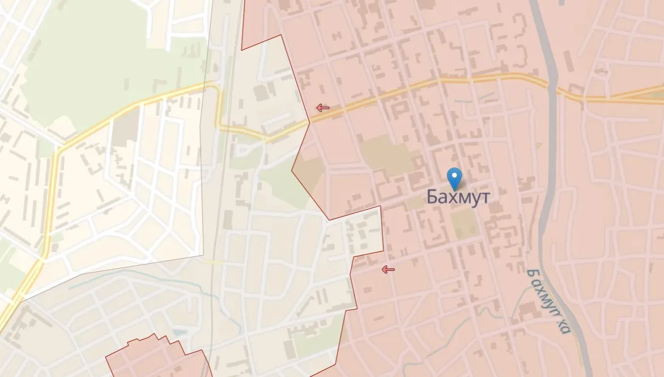 Бои в Бахмуте / Карта DeepStateMAP