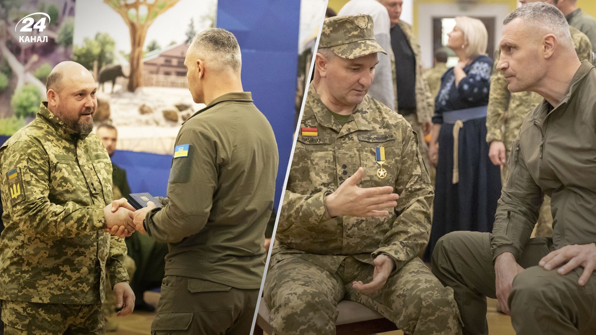 Кличко вручил награды бойцам 242-го батальона терробороны Киева