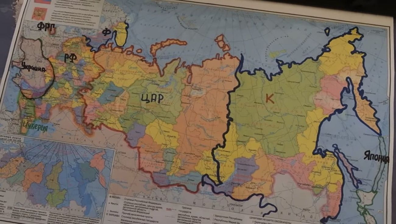 Карта распада России из кабинета главы ГУР Буданова