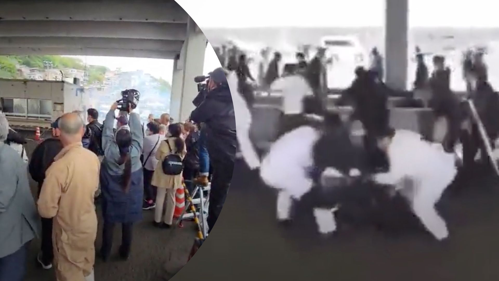 Прем'єр-міністра Японії евакуювали через вибух Прем'єр-міністра Японії евакуювали через вибух