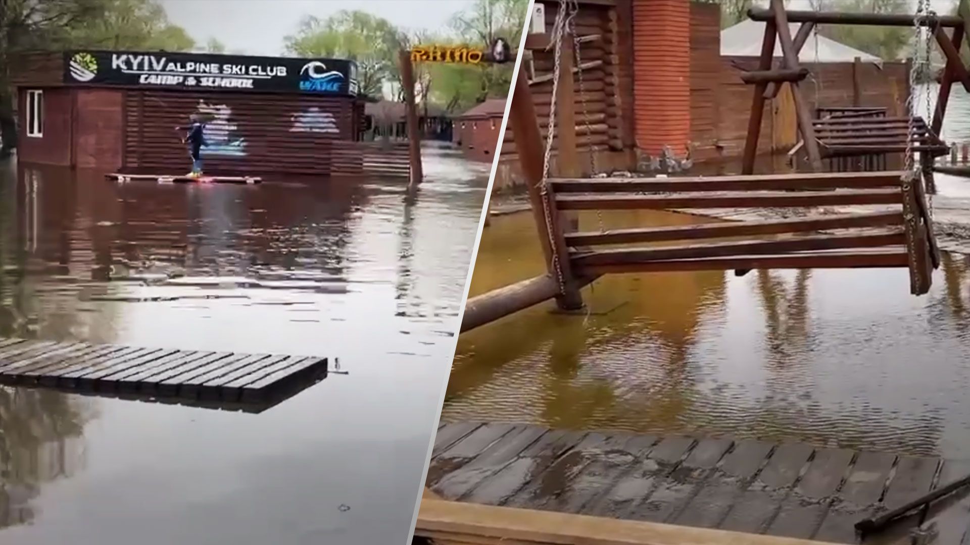 У Києві вода затопила Гідропарк, набережну та Броварський проспект - 24 Канал