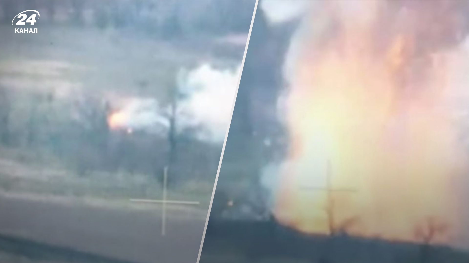 "Росомахи" один влучним ударом знищили ворожу БМП "Росомахи" один влучним ударом знищили ворожу БМП