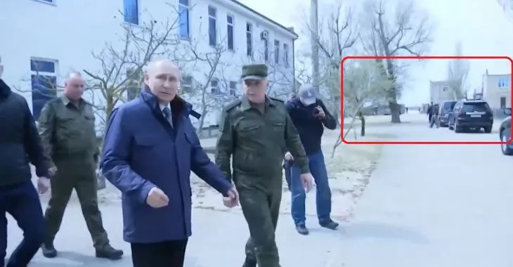Путин в Геническом районе Херсона