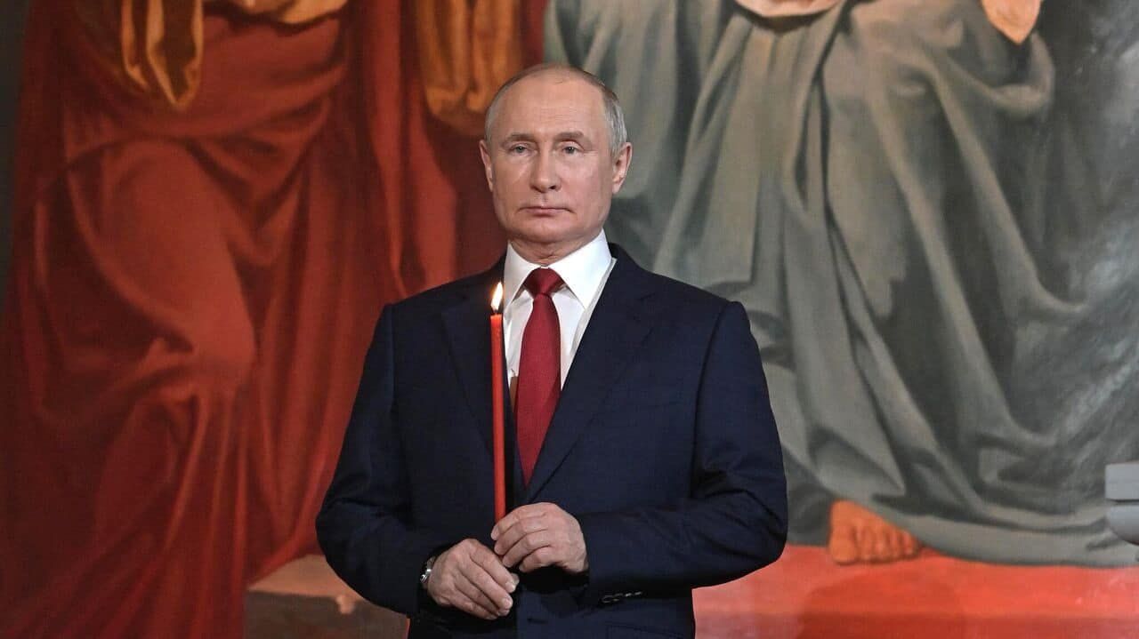 Путін в російському храмі, 2021 рік
