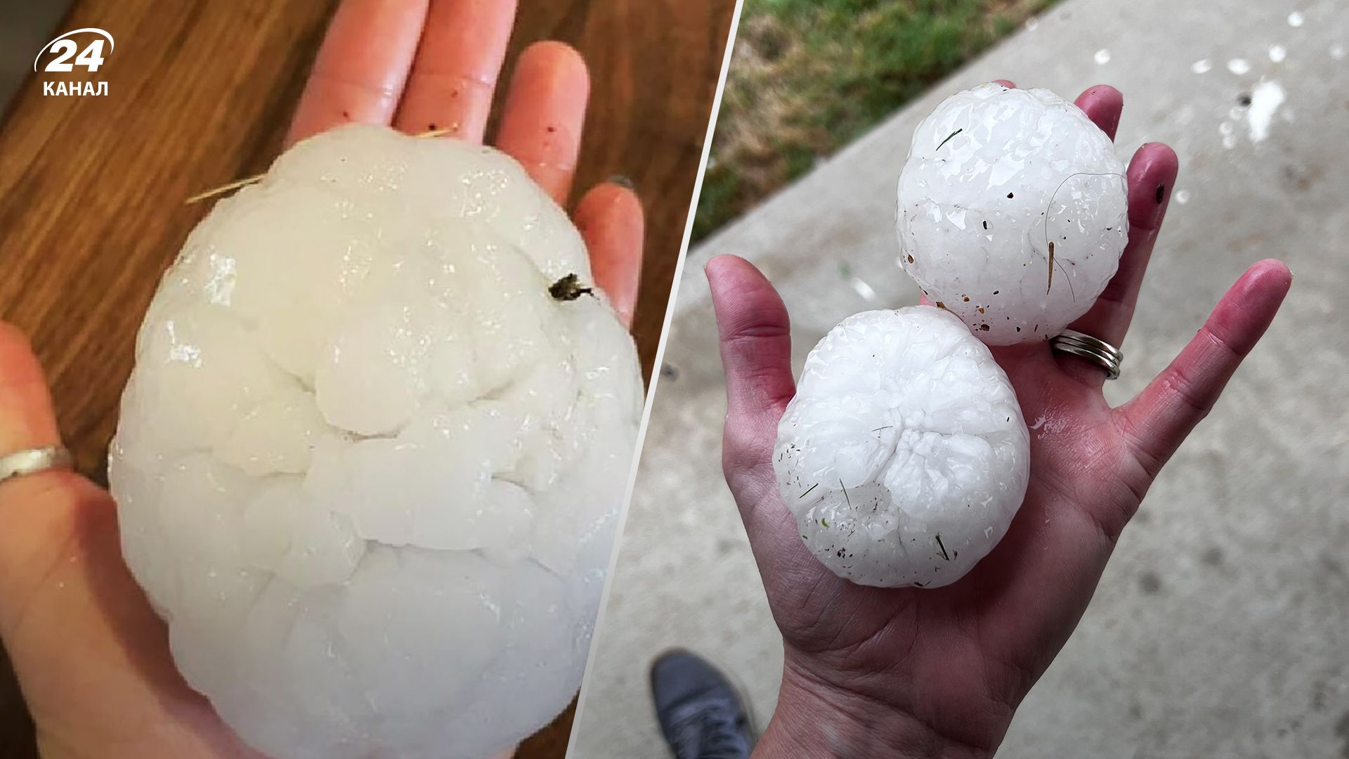 В США в Техасе 27 апреля 2023 года выпал град размером с бейсбольным мячом В США в Техасе 27 апреля 2023 года выпал град размером с бейсбольным мячом