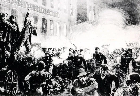 Митинг в Чикаго 1886