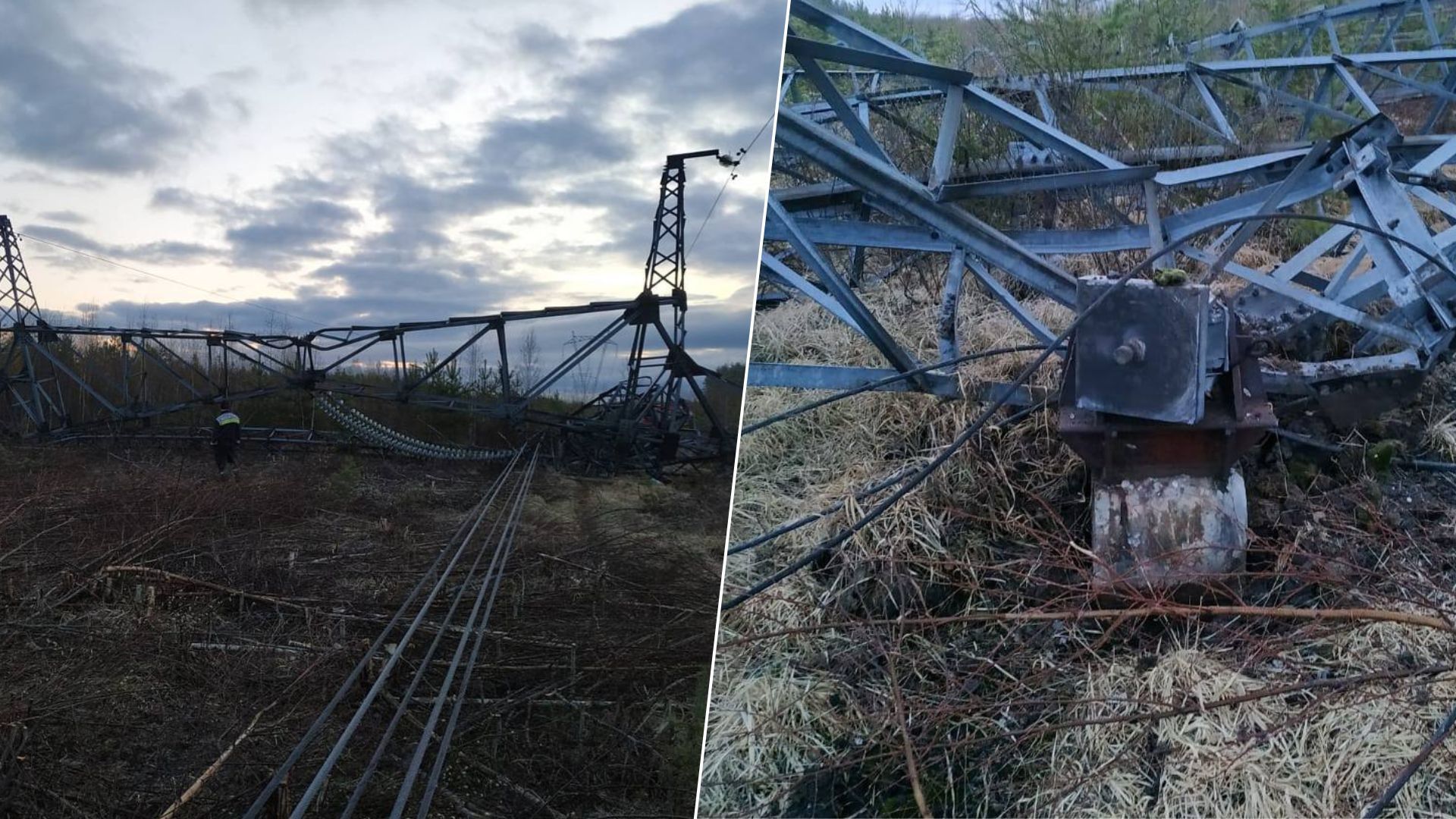 У Росії в Ленінградській області підірвали ЛЕП 1 травня - що відомо - 24 Канал