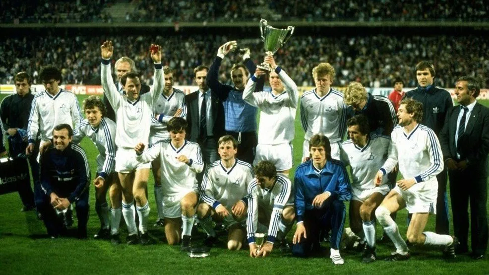 Динамо після перемоги у фіналі Кубка володарів Кубків 1986