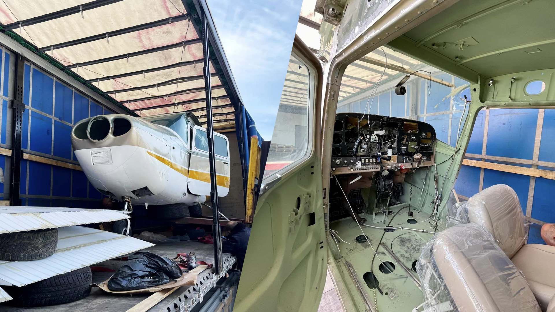 На территорию Украины пытались в грузовике ввезти самолет - 24 Канал На территорию Украины пытались в грузовике ввезти самолет - 24 Канал