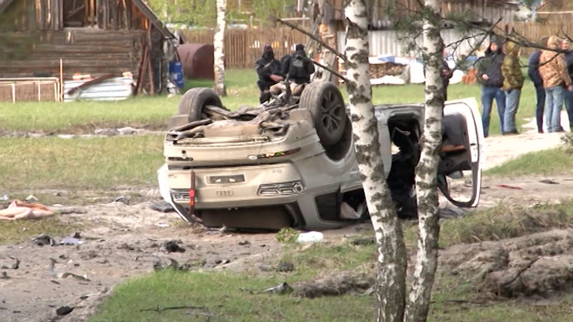 Авто, яке підірвали з пропагандистом Прилєпіним