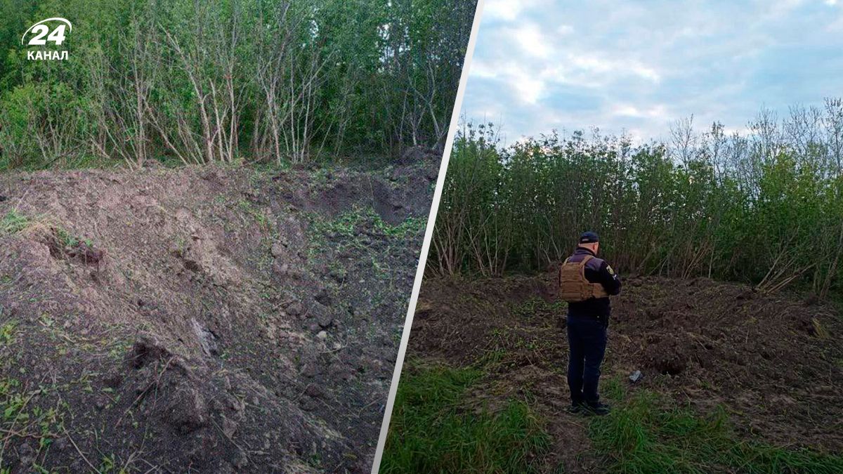 В Киевской области обнаружили воронку от российской ракеты - 24 Канал В Киевской области обнаружили воронку от российской ракеты - 24 Канал