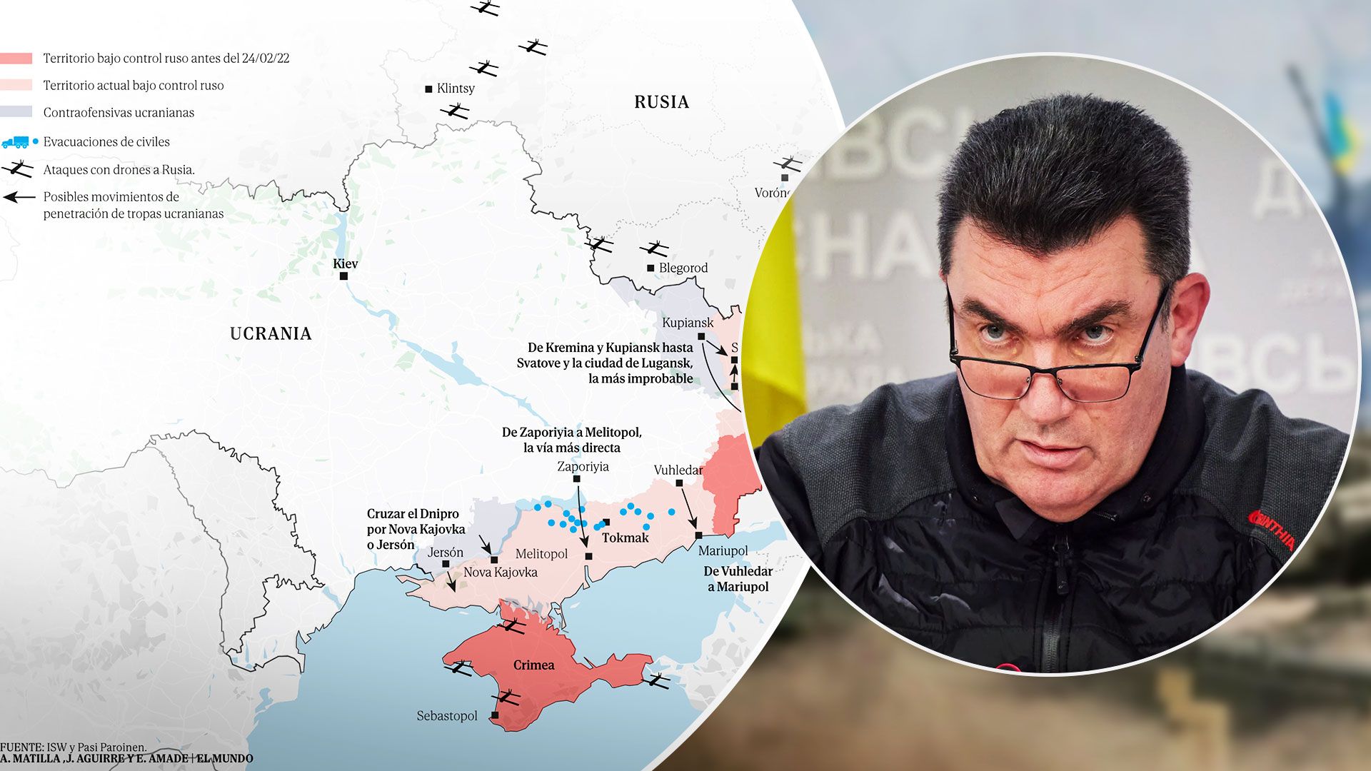Данилов отреагировал на публикацию карты контрнаступления ВСУ в СМИ - Новости Украины - 24 Канал