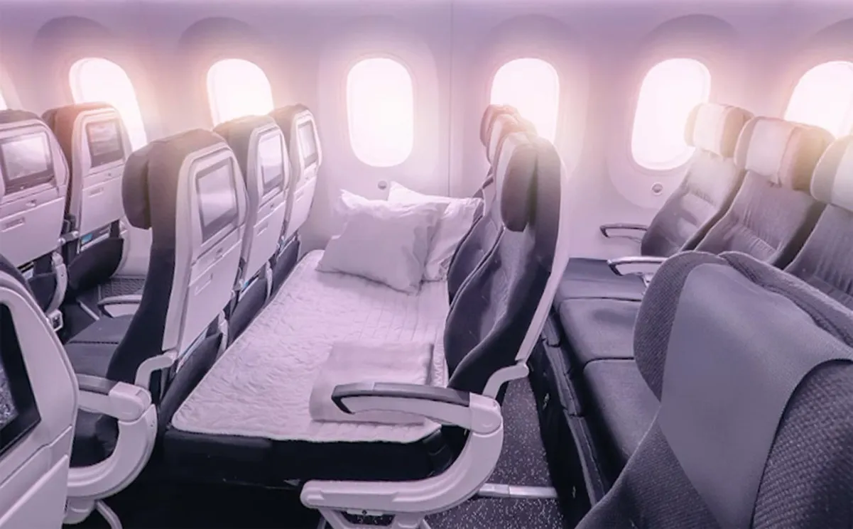 Услуга Skycouch в экономклассе Air New Zealand