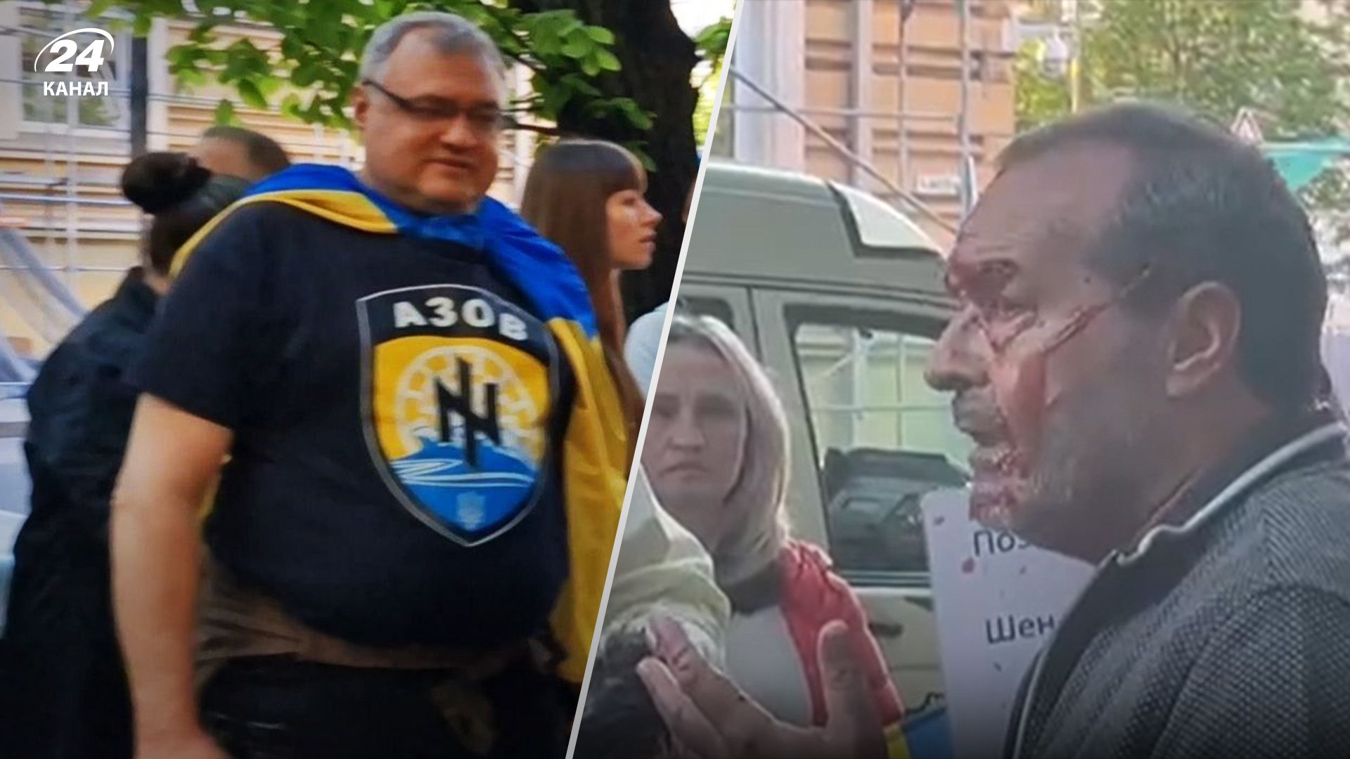 Писателя Шендеровича в Литве облили кетчупом Писателя Шендеровича в Литве облили кетчупом