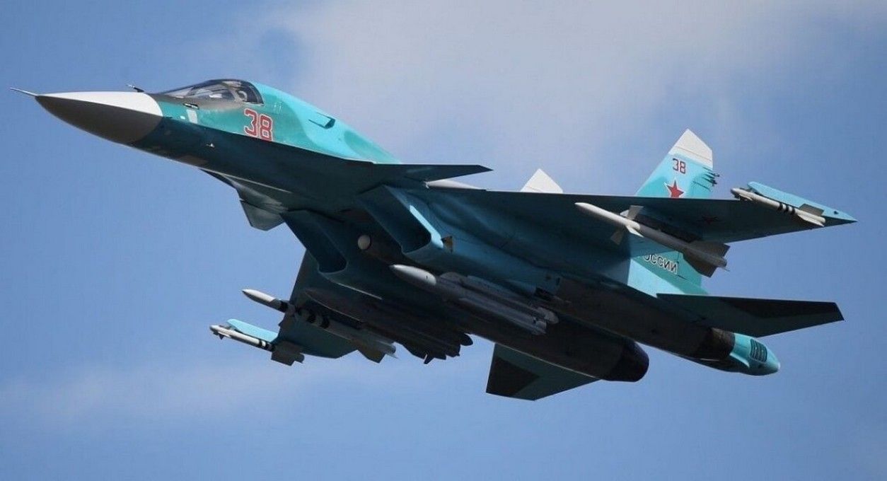 В России упал бомбардировщик Су-34