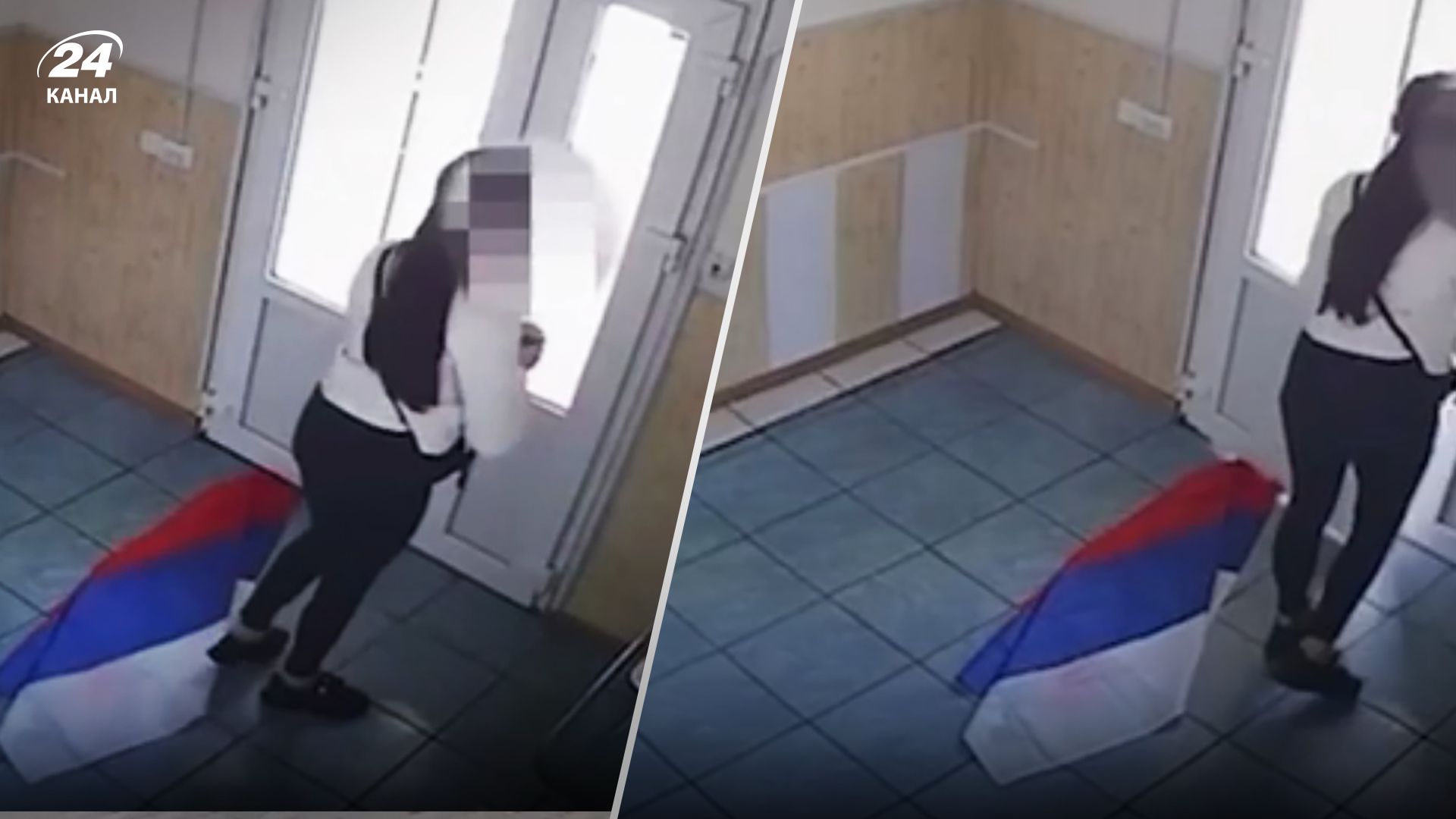 У Мелітополі дівчина зірвала російський прапор - відео й деталі від Івана Федорова