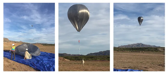 Воздушный шар на разных этапах эксплуатации