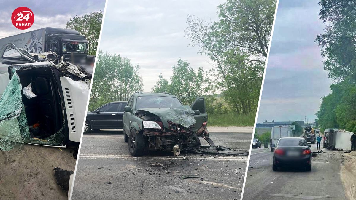 Масштабное ДТП под Киевом - авария произошла возле села Святопетровское -  фото - 24 Канал