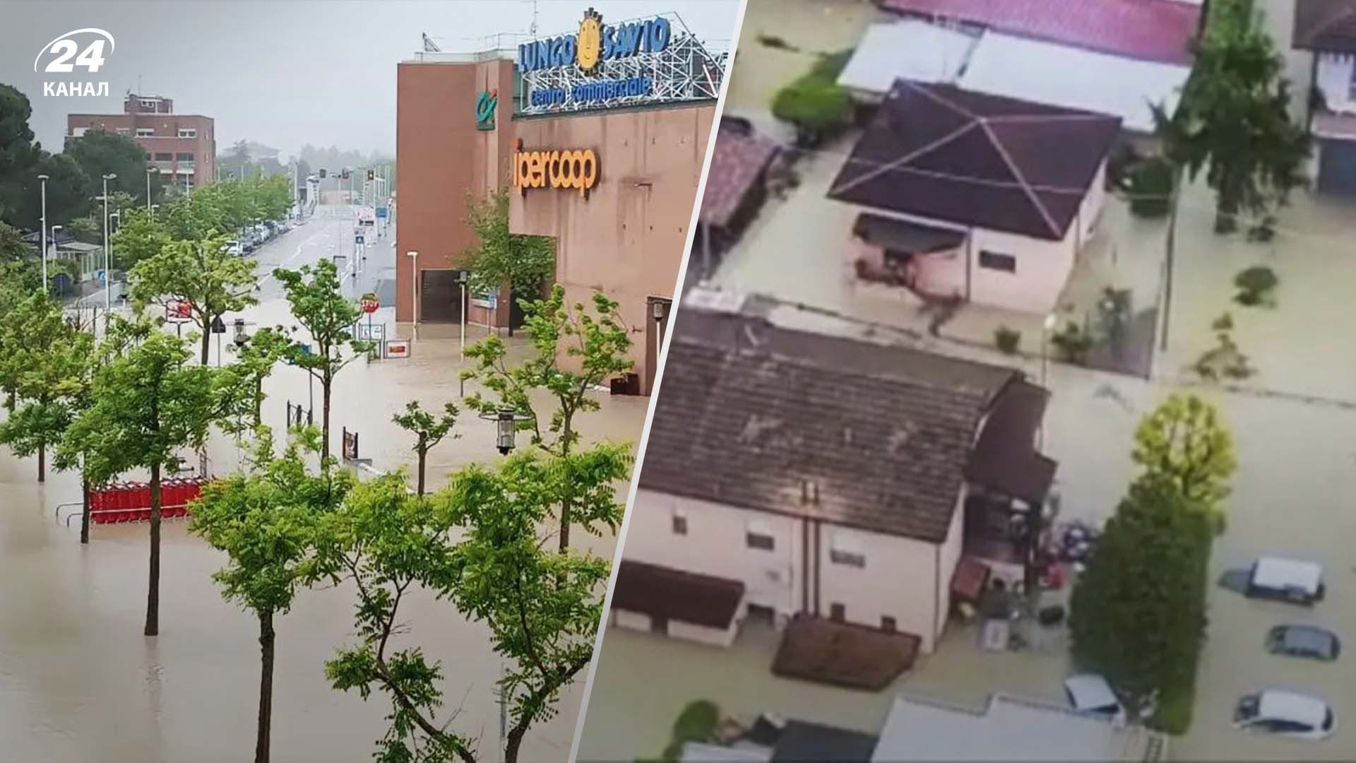 Італію накрила потужна повінь Італію накрила потужна повінь