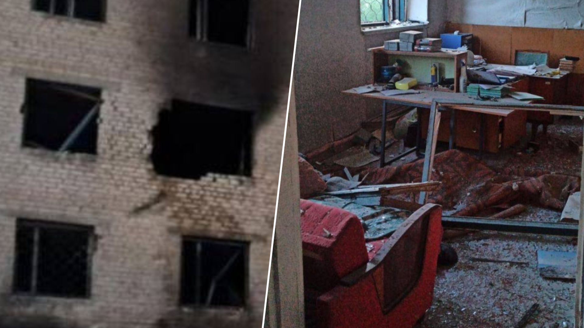 Ракетный удар 19 мая - на Днепропетровщине повреждена пожарная часть - 24 Канал Ракетный удар 19 мая - на Днепропетровщине повреждена пожарная часть - 24 Канал