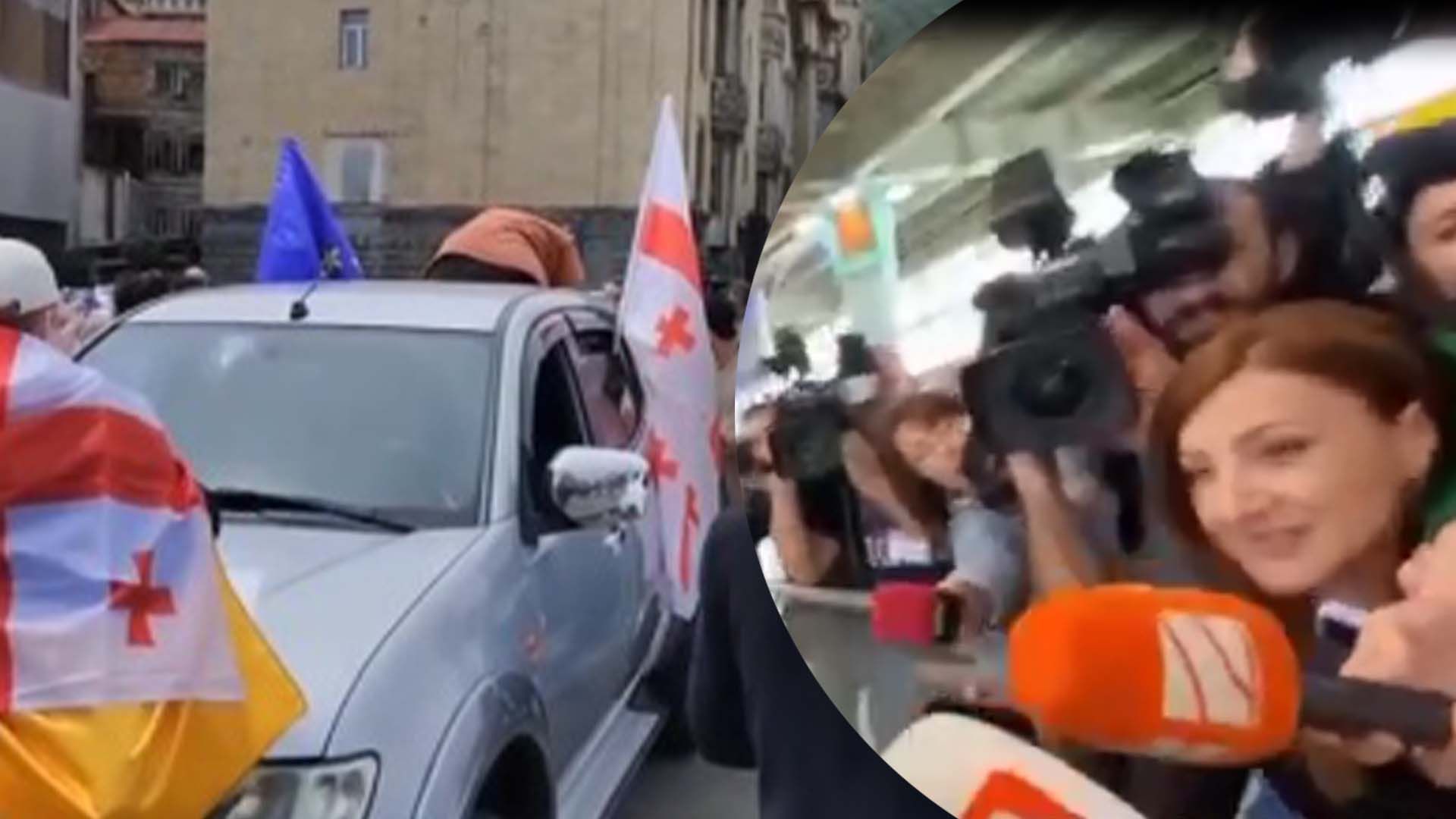 Как встречали в Грузии пассажиров из России Как встречали в Грузии пассажиров из России