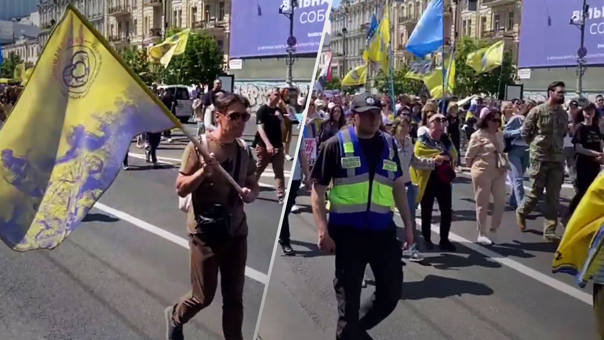 В Киеве на годовщину выхода защитников из Азовстали состоялось шествие - Новости Киева - 24 Канал