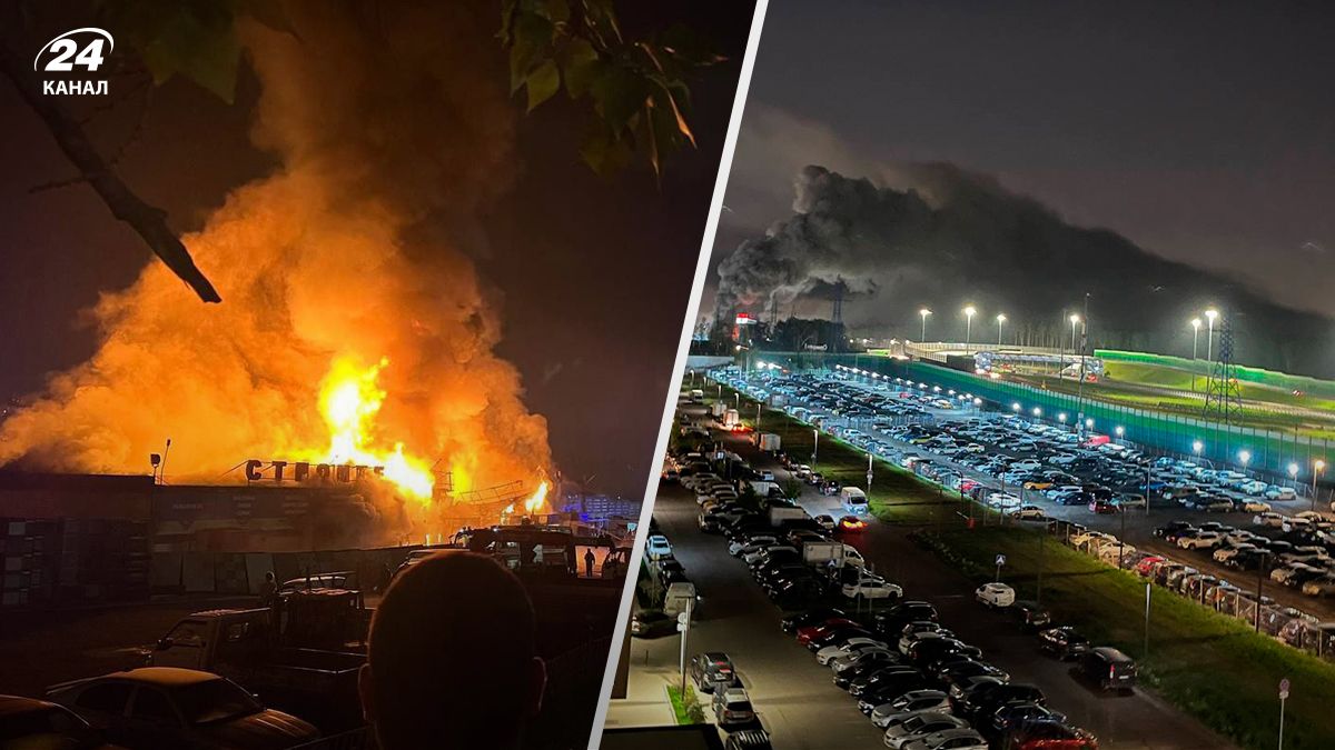 У Росії сталася масштабна пожежа на ринку Акос - 24 Канал У Росії сталася масштабна пожежа на ринку Акос - 24 Канал