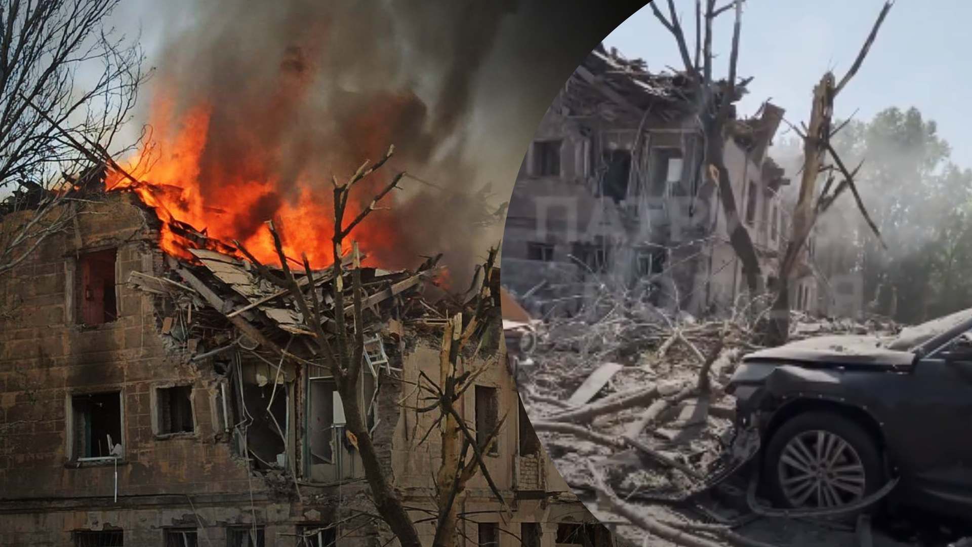 Патрульные показали первые кадры после удара по поликлинике в Днепре - 24 Канал Патрульные показали первые кадры после удара по поликлинике в Днепре - 24 Канал