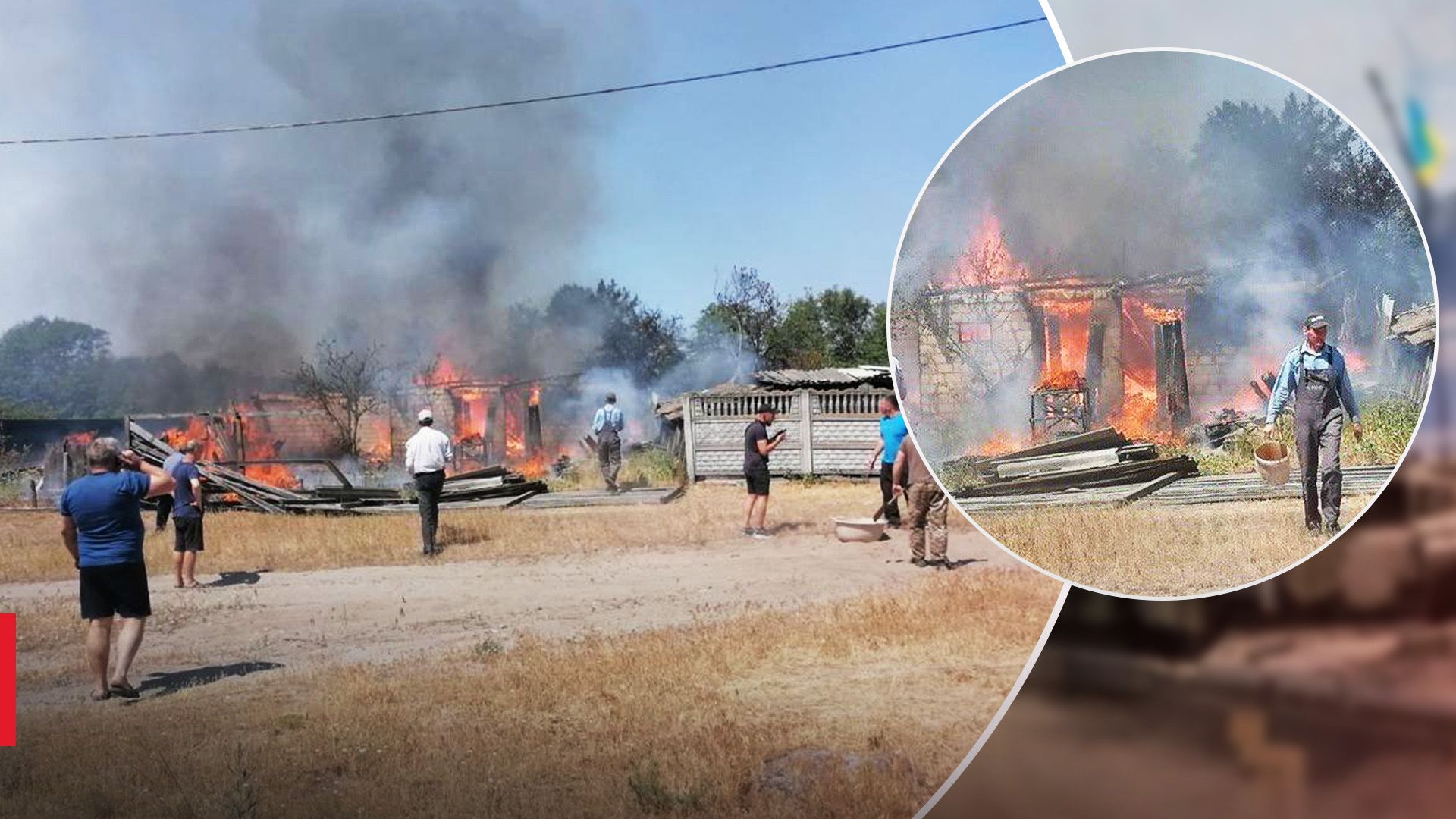 Последствия падения обломков ракет в Киевской области Последствия падения обломков ракет в Киевской области