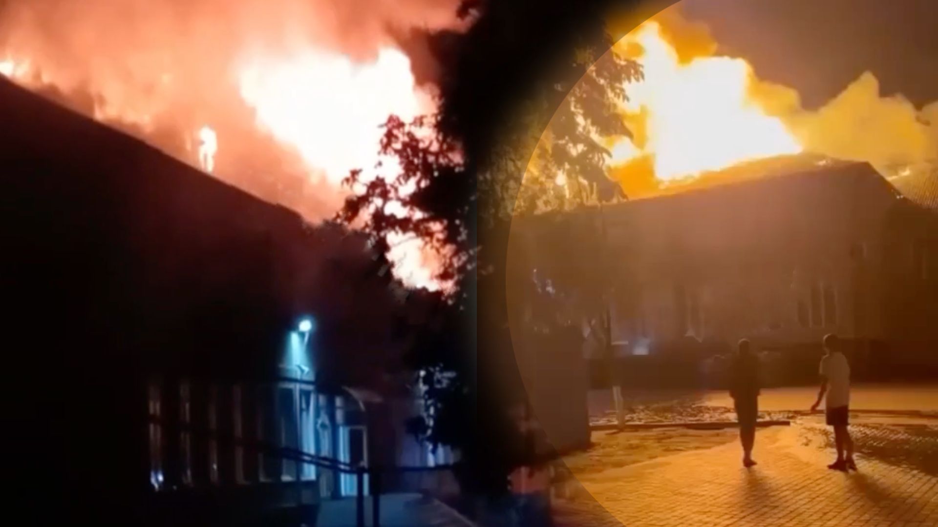 В Одесской области в ночь на 30 мая загорелась школа