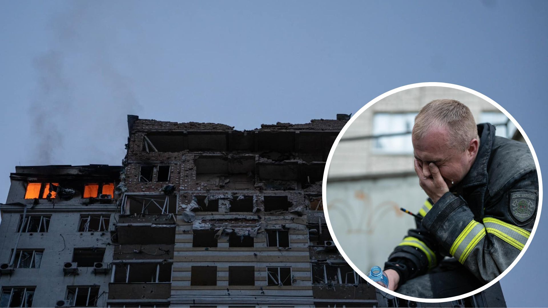 Удар по Киеву 30 мая - появились щемящие кадры работы спасателей - новости Киева - 24 Канал