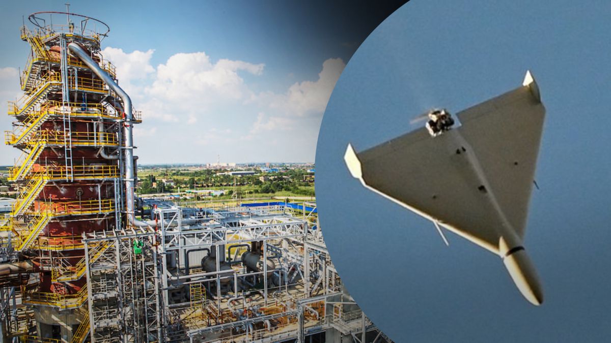 Дрон-камикадзе атаковал НПЗ под Краснодаром Дрон-камикадзе атаковал НПЗ под Краснодаром