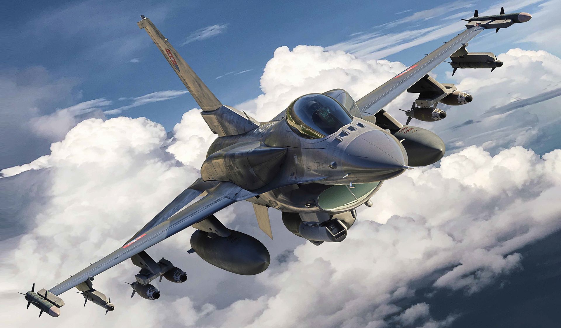 Эффективно F-16 работают только с соответствующим вооружением
