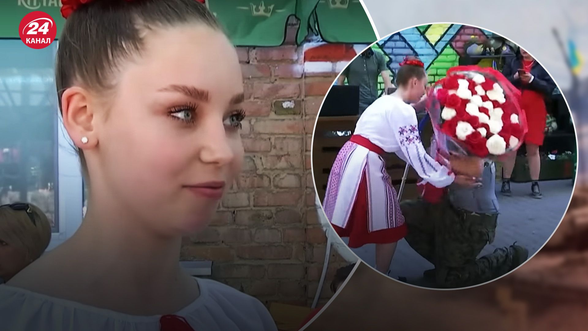 Поранений боєць став на коліно перед донькою загиблого побратима: зворушлива історія - 24 Канал Поранений боєць став на коліно перед донькою загиблого побратима: зворушлива історія - 24 Канал