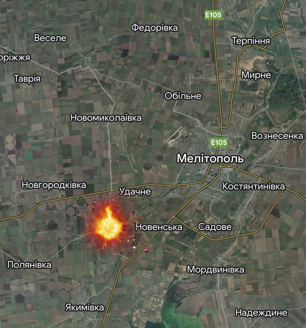 Возле Мелитополя произошел взрыв на железной дороге, а в Бердянске снова прилетело в район порта