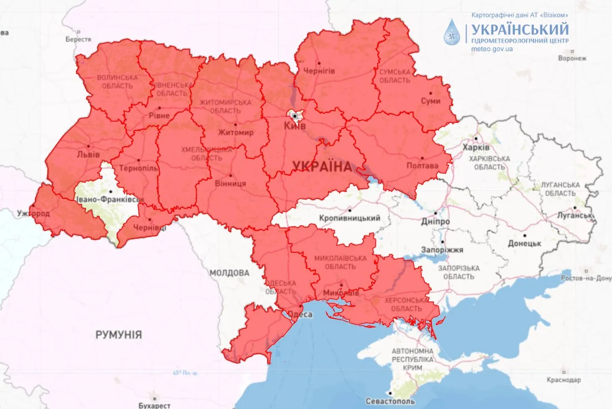 Пожежна небезпека 5 червня / карта Укргідрометцентру